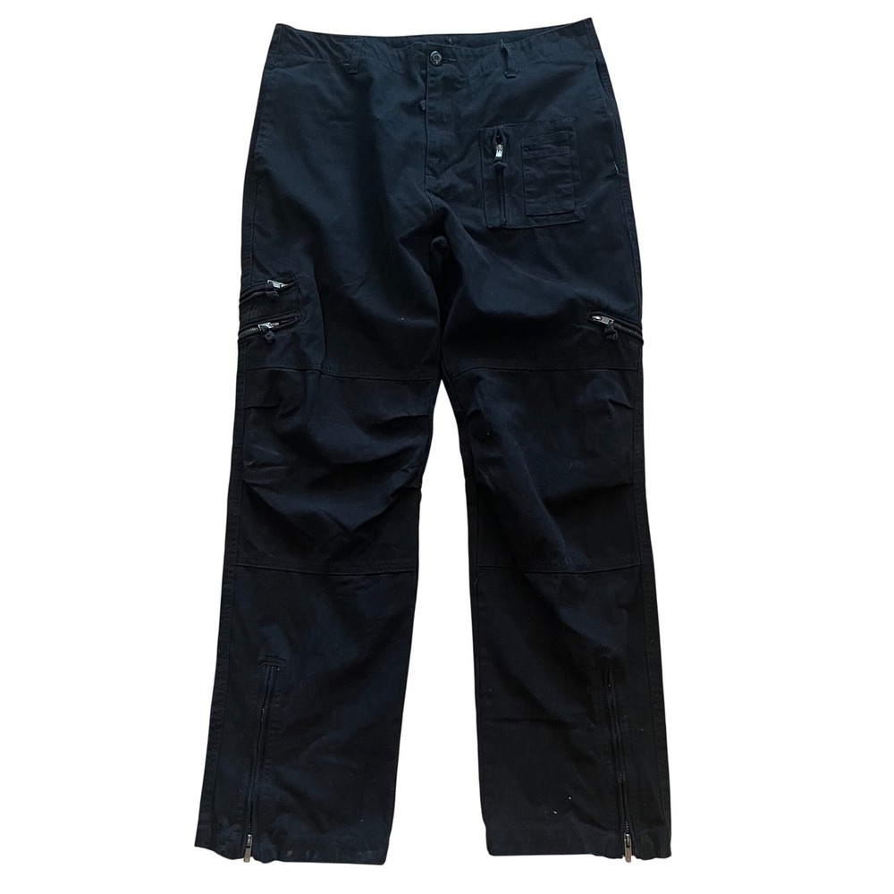 Union Army Mens Black Tactical Cargo Pants 101st Airborne Patch Size 34 Utility